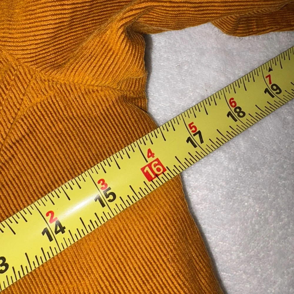 Maeve Anthropologie Mustard Tie Front Corduroy Mini Dress Long Sleeve - Picture 6 of 8